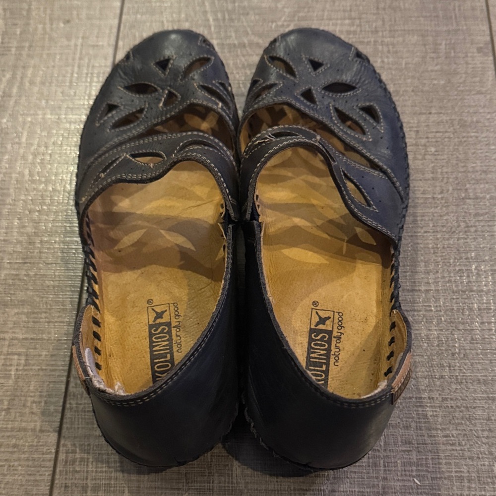 PIKOLINOS Blue Leather Sandals